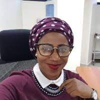 The beautiful Dr Swabra Swaleh in her hospital office