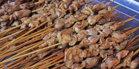 A photo of chicken gizzards