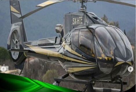 One of the helicopters rented out by Execar-tive CarHire.