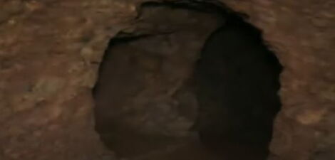 Inside the underground structure by Ouma in Busia County.
