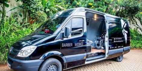 File image of the van used for barber services