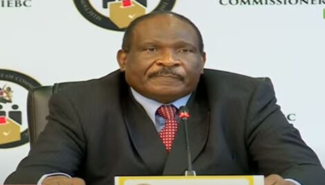 Dr. Salim Ndemo appears before the Independent Electoral and Boundaries Commission (IEBC) on Wednesday, July 21 at the Kenyatta International Convention Centre (KICC)