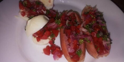 An image of smokie pasua and eggs