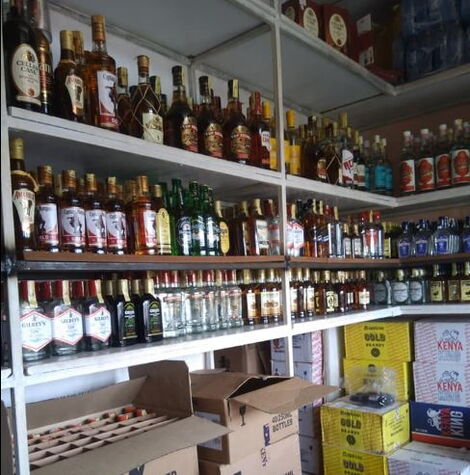 A Wines and Spirits establishment in Kitale.