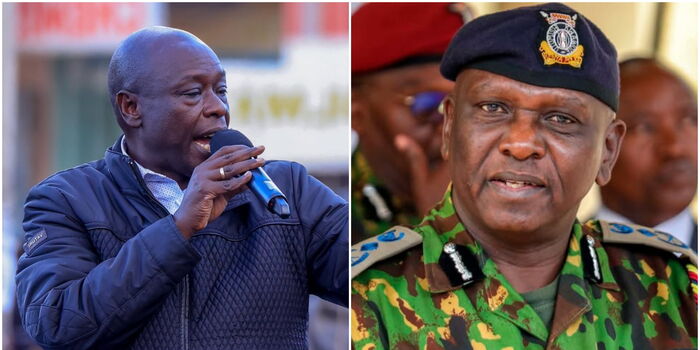 Gachagua Writes to IG Kanja Amid Claims of Plans to Attack Him