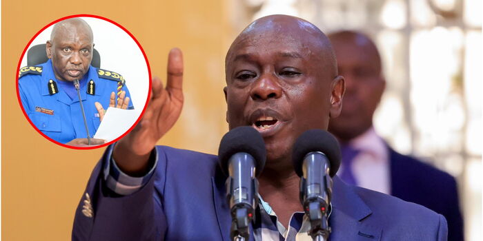 Gachagua Pressures IG Kanja to Cut Ties With Alleged ‘Police-Backed Goons’ After Ruto’s Orders