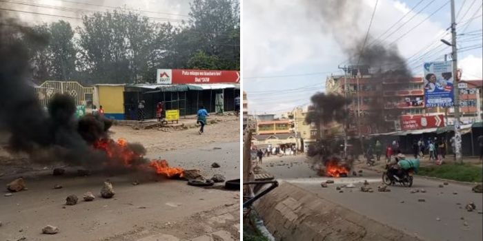 Protests Erupt in Nairobi's Umoja Estate as Residents Light Bonfires