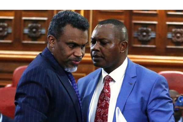 DPP Noordin Haji and DCI George Kinoti in Parliament in 2019