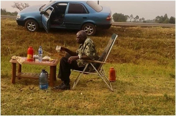 Image result for taking hot tea in western Kenya