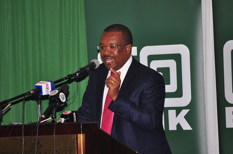 Co-operative Bank Group Managing Director CEO Gideon Muriuki speaking at a past event