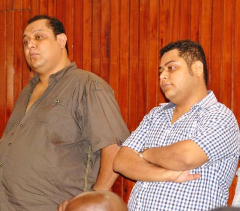 The Akasha brothers during their arraignment in Kenya in 2014. The two were untouchables, having allegedly bribed police officers and judges to look the other way.