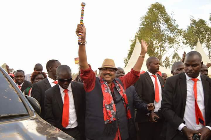 MP Mishra Kiprop celebrates his 2017 election win after clinching the Kesses seat.