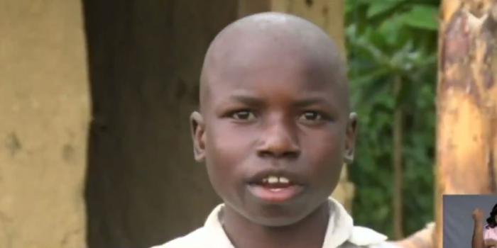 Top KCPE candidate George Ingatwa speaks to Citizen TV after walking to Kakamega High School for admission.