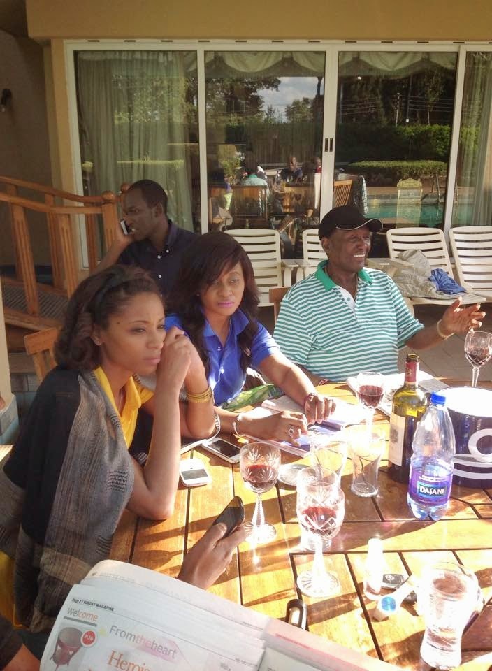 Chris Kirubi entertains guests in his posh mansion in Nairobi.