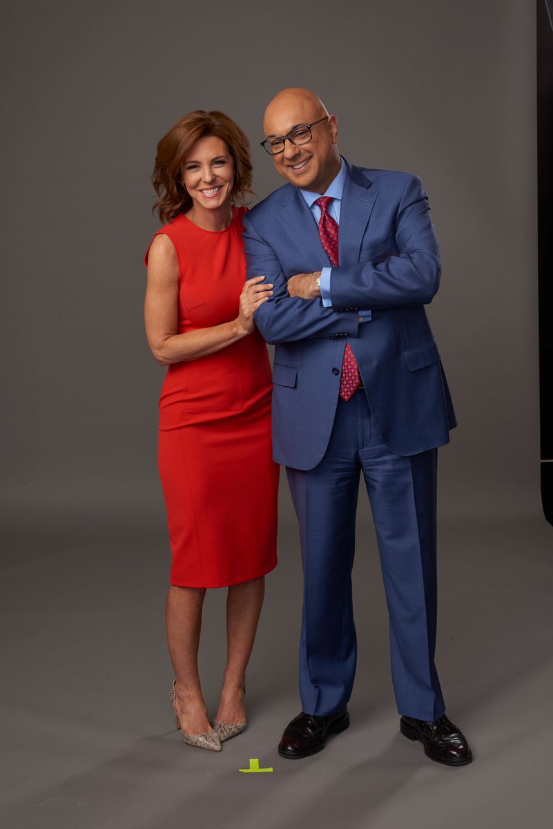 News anchor Ali Veshli and his co-host Stephanie Ruhle.