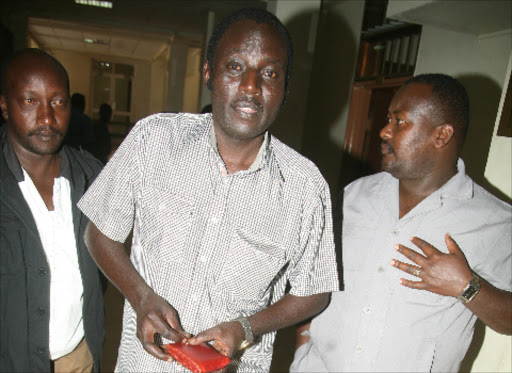 Musician John De’ Mathew at Milimani Law Courts in 2014
