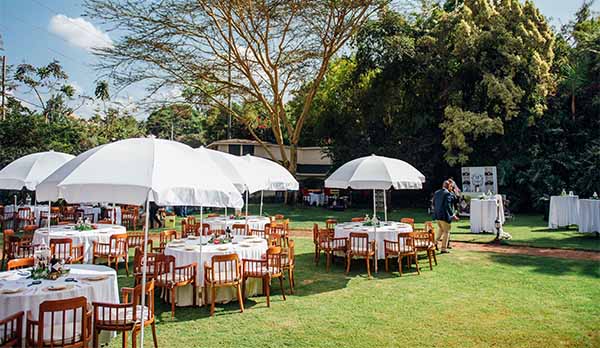 The Diana Hay Garden ideal for weddings and other outdoor events.