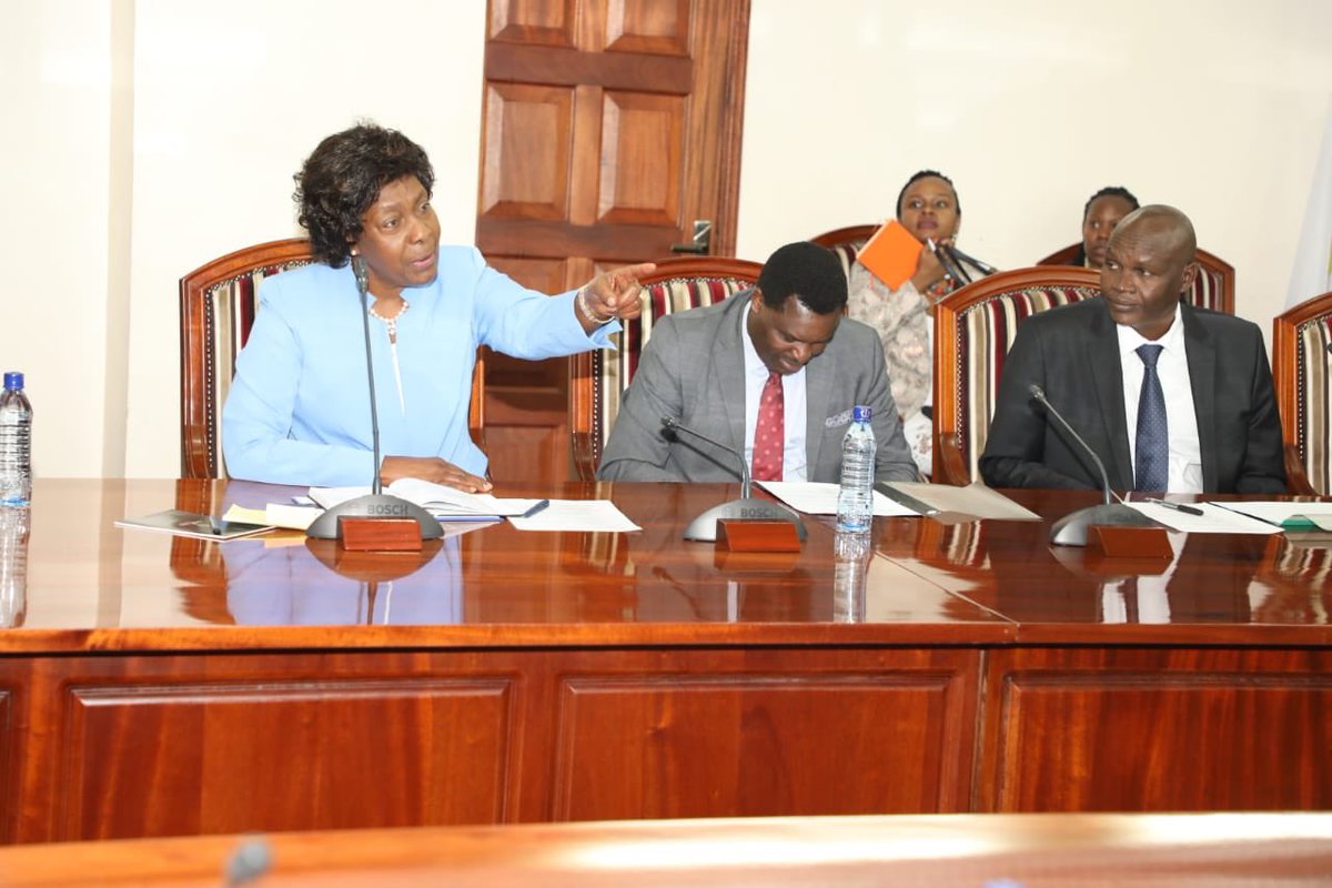 Kitui Governor Charity Ngilu during a meeting with fellow governors on October 2019.