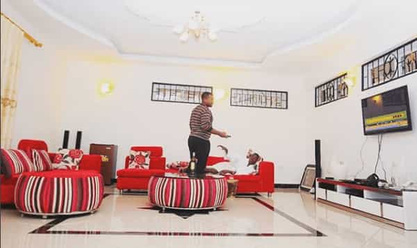 Akothee's living room