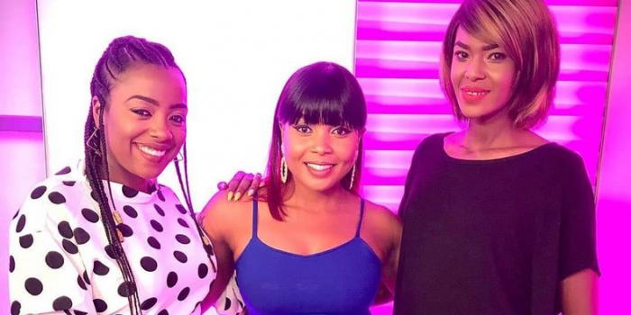 Switch TV presenters from left, Jackie Matubia, Kush Tracey and Noni Gathoni. The station on January 6, 2020 announced a major reshuffle.