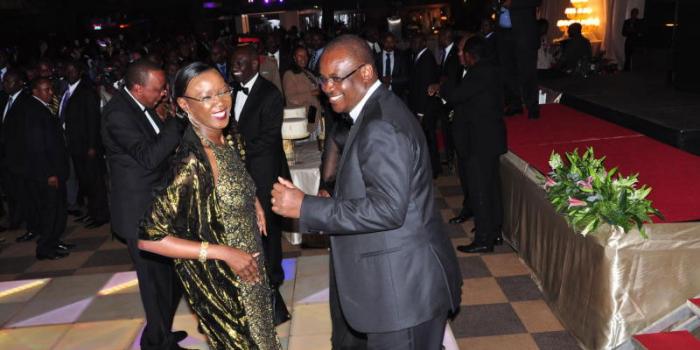 Former Nairobi Governor Evans Kidero and his wife Susan Mboya at a past event.