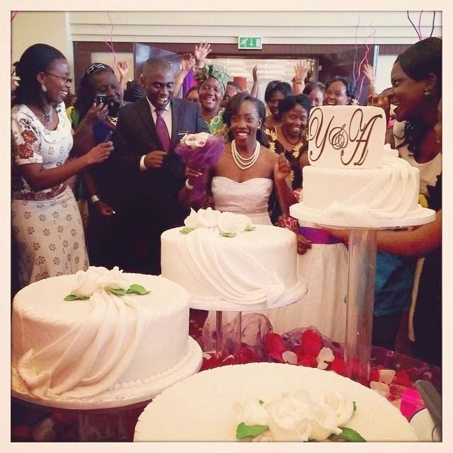 Citizen TV anchor, Yvonne Okwara, weds her husband Andrew Matole in December 2014.