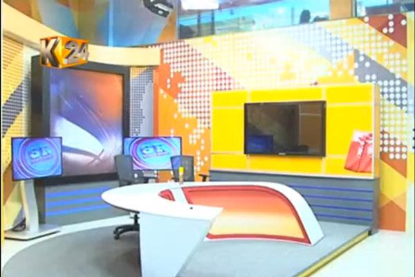 K24TV studios. Some positions at the media house will be abolished as part of its cost-cutting measures. 