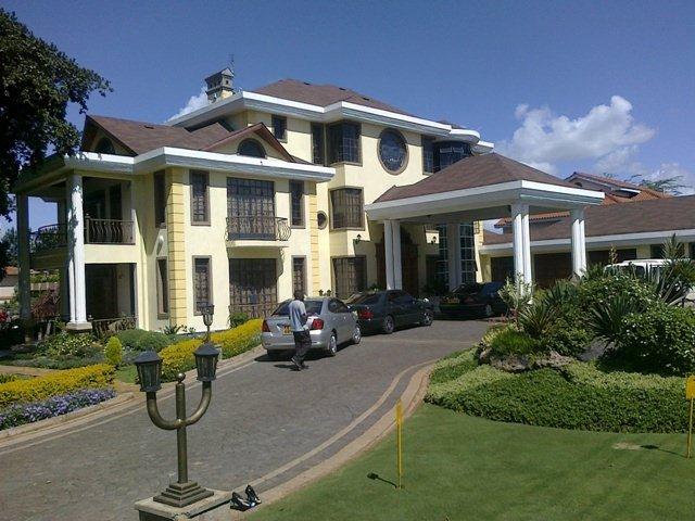 A photo showing the mansion perched somewhere in Runda, Nairobi.
