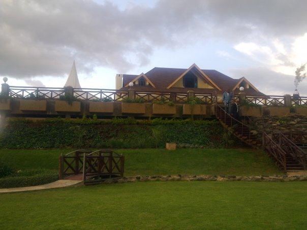 An image showing the back of the expansive Runda mansion.