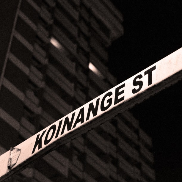 A signpost indicating the turn to Koinange Street in Nairobi. Jeff joked to his guests at the Jeff Koinange Live Show that he would push for it to be named after legendary athletes in the country.