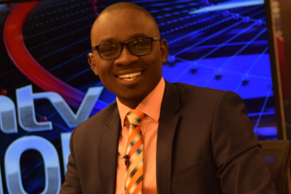 NTV Kiswahili anchor Dan Mule who worked as a sweeper after his deceased father left a 