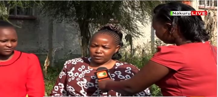 Citizen TV reporter Maryanne Nyambura interviews Esther Kaari's mother on Tuesday, January 14.