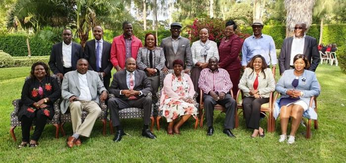 A section of the Mount Kenya leaders at Sagana State Lodge in Nyeri on November 15, 2019.