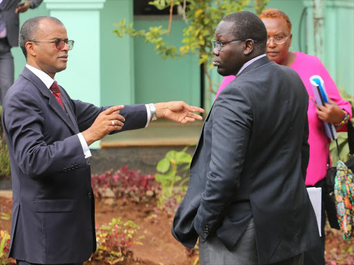 Lawyer Philip Murgor with his brother.