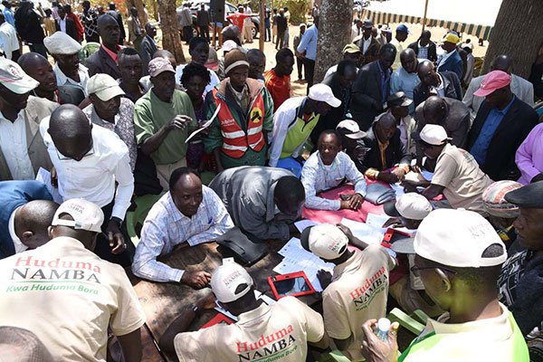 Image result for Huduma Namba clerks protesting