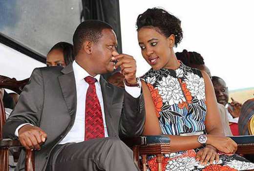 Machakos Governor Alfred Mutua and wife Lilian Ng'ang'a in a past event