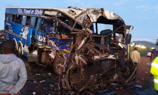 Two Modern Coast buses collided leaving scores injured and others dead on December 12, 2019
