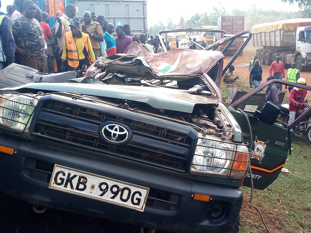 Police car involved in road accident