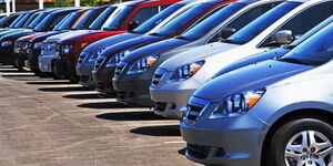 An image of motor vehicles at a yard