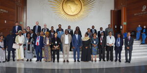 GROUP PHOTO – THE AFRICAN COURT AND THE AFRICAN COMMISSION ON HUMAN AND PEOPLES’ RIGHTS AT THEIR JOINT RETREAT IN ADDIS ABEBA