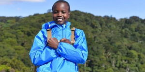 12-year-old Joshua Kimkum who conquered Mt. Kenya in 11 hours