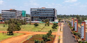 A distant view of the Tatu Special Economic Zone located within the Nairobi Metropolis