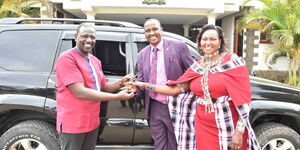 DP William Ruto gifts Rev Daniel Lotuno on Tuesday, May 4