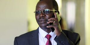  Prof John Lonyangapuo at Kenya School of Government (KSG), Lower Kabete in Kiambu During a Consultative Devolution meeting on Thursday, February 20, 2020.