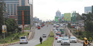Motorists Along the Busy Ngong Road in Nairobi. Wednesday, March 4, 2020.