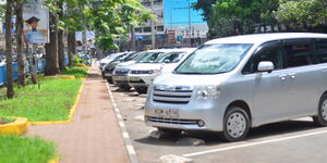 Nairobi City County Parking Along Kenyatta Avenue in Nairobi. Monday, October 21, 2019 