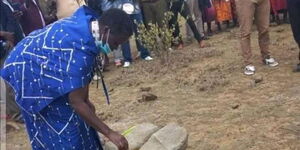 Laikipia North MP Sara Korere at Sosian Ward in Maundu Nyemere on July 12