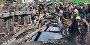 A petrol tanker that killed 14 people in Gem Siaya County on July 18