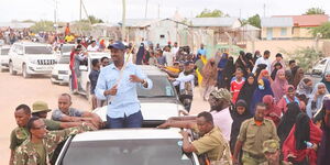 Wajir East MP Mohammed Adow during campaigns.
