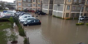 360 Degrees Estate in Syokimau Flooded